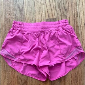 Pink lululemon shorts